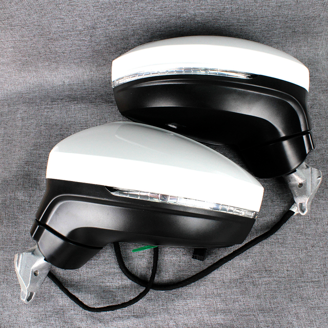 Rear mirror assembly For VW Tiguan 2017 -2023 9-line white paint