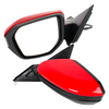 Rear View Mirror Assembly For Honda Civic 2016-2021/red painted/3-lines/US version
