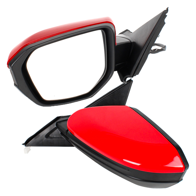 Rear View Mirror Assembly For Honda Civic 2016-2021/red painted/3-lines/US version