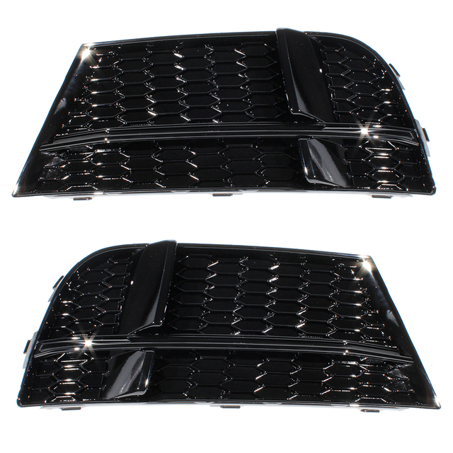 Fog Lamp Cover For Audi A3 S3 2017-2020 glossy black paint