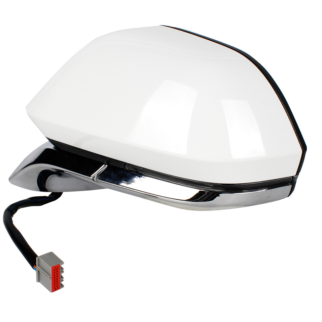Rear View Mirror Assembly For Lincoln MKZ 2013-2020/White painted/16-pin/Left