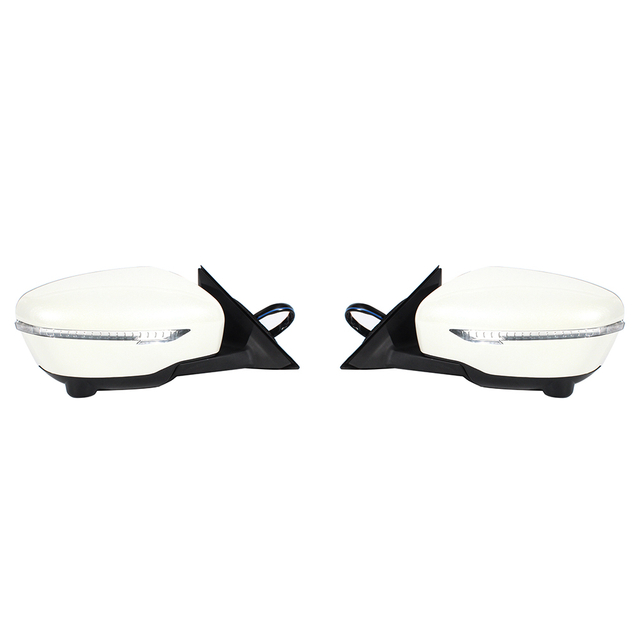 Rear mirror assembly For Nissan X-Trail T32/Rogue Sport 2014-2019 pearl white/13 pin