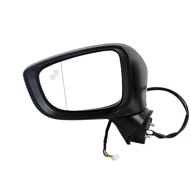 Rear mirror assembly For Mazda 3 2017-2019 paintable white/9-Pin