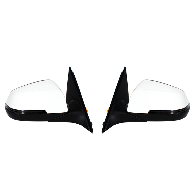 Rear mirror assembly For BMW 5 Series F10/F18 LCI 2012-2016 White paint