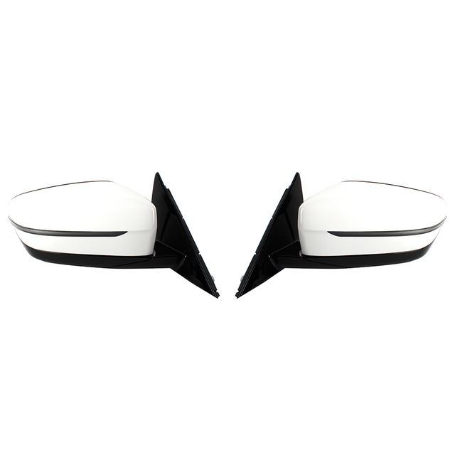 Rear mirror assembly For BMW 5 Series G30/G38 520/530/540 2017-2022 White Paint/With Blind Spot