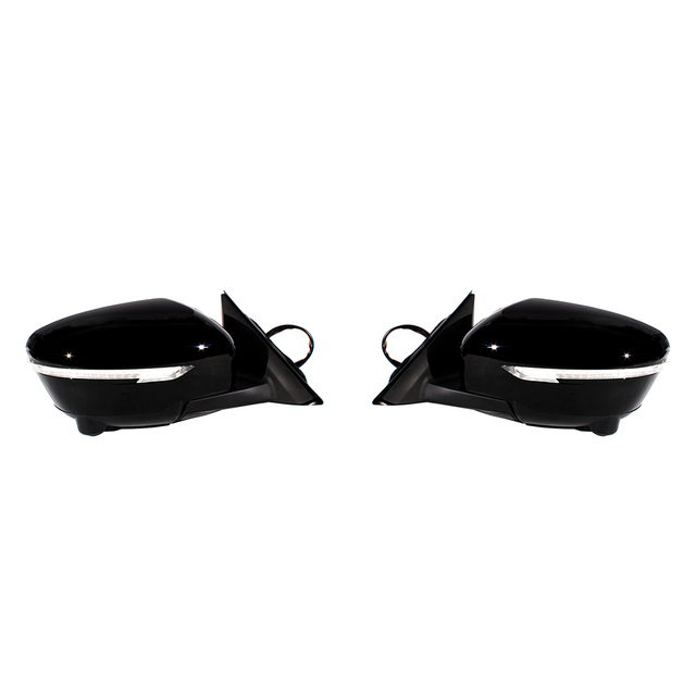 Rear mirror assembly For Nissan X-Trail T32/Rogue Sport 2014-2019 Black Paint / 13 pin