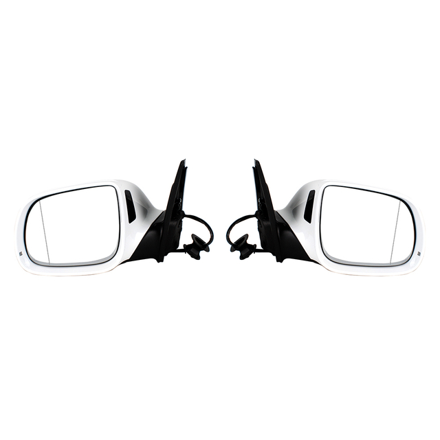Rear mirror assembly For Audi Q5 2009-2015 9+2 lines white paint