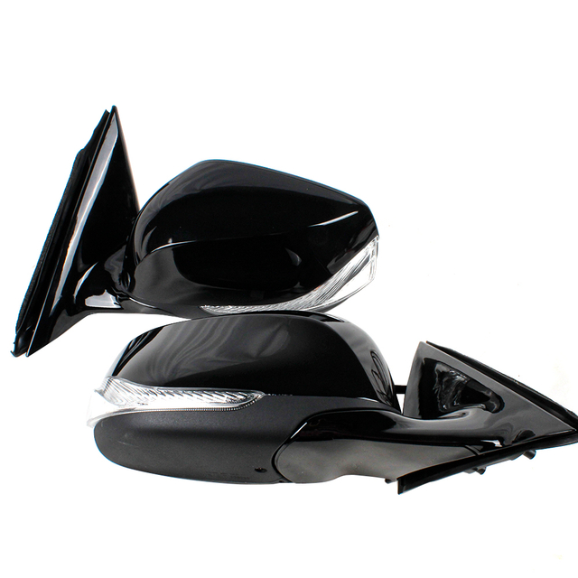 Rear View Mirror Assembly For Infiniti Q50 2015-2018/7 Lines/Black paint