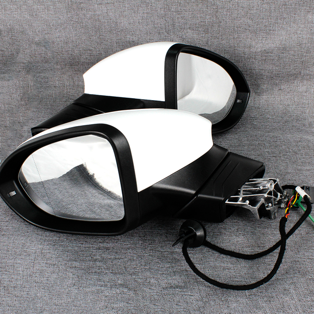 Rear mirror assembly For VW Golf 8 2021-2023 6PIN white paint